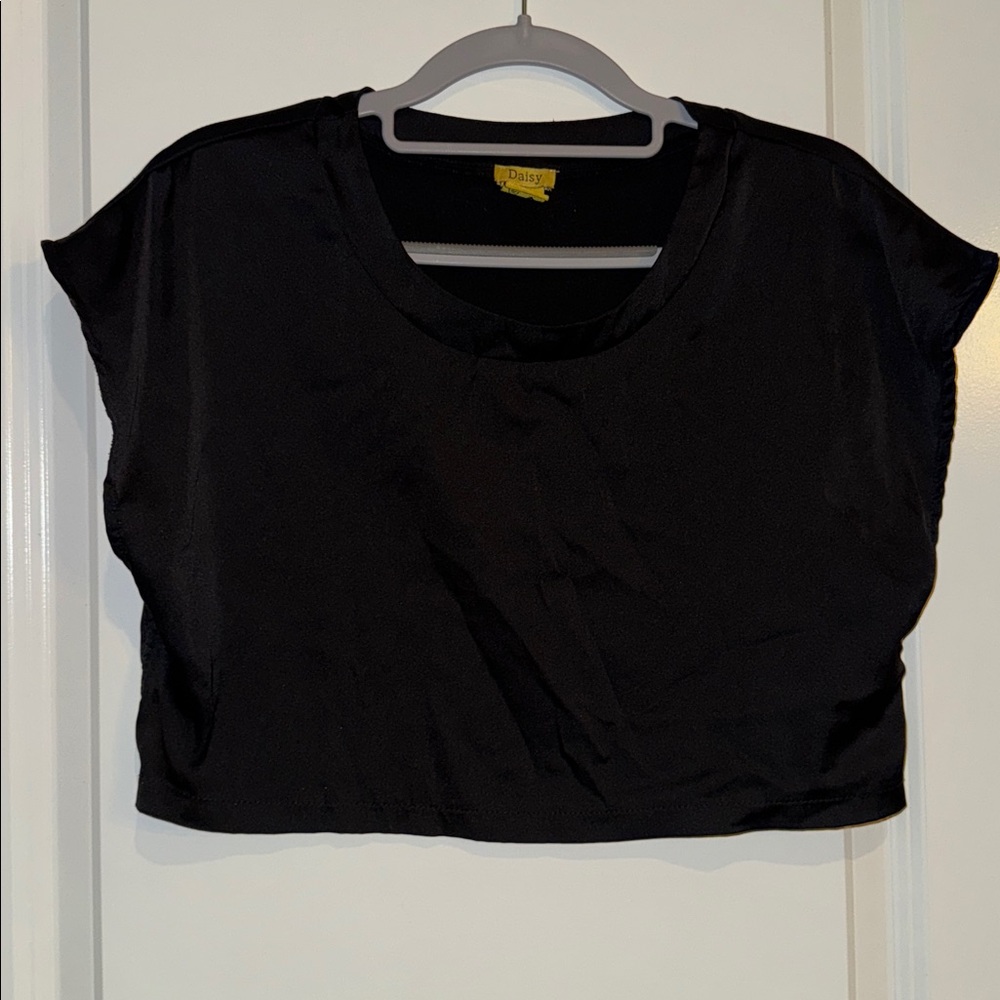 Daisy Black Crop Top for Women